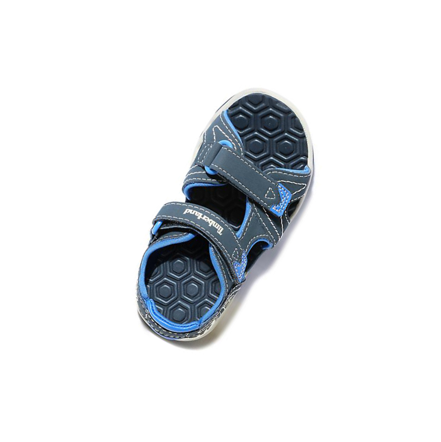 Kids' Timberland Adventure Seeker 2-Strap Toddler Sandals Navy Blue | ZDW-143052