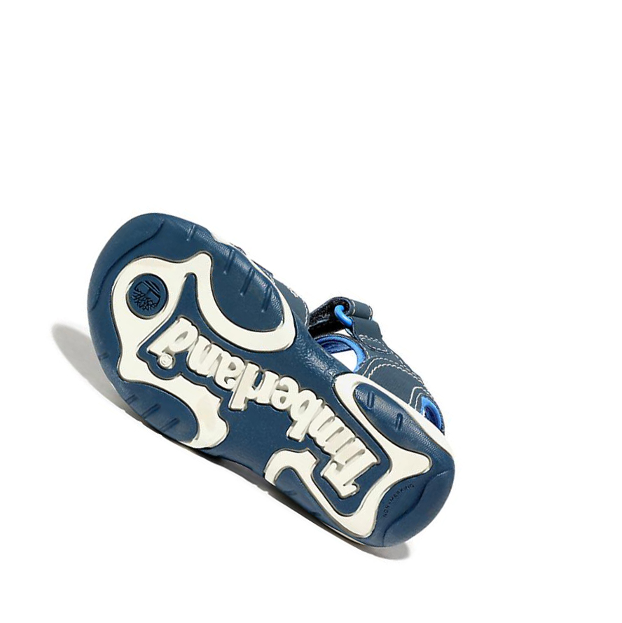 Kids' Timberland Adventure Seeker 2-Strap Toddler Sandals Navy Blue | ZDW-143052