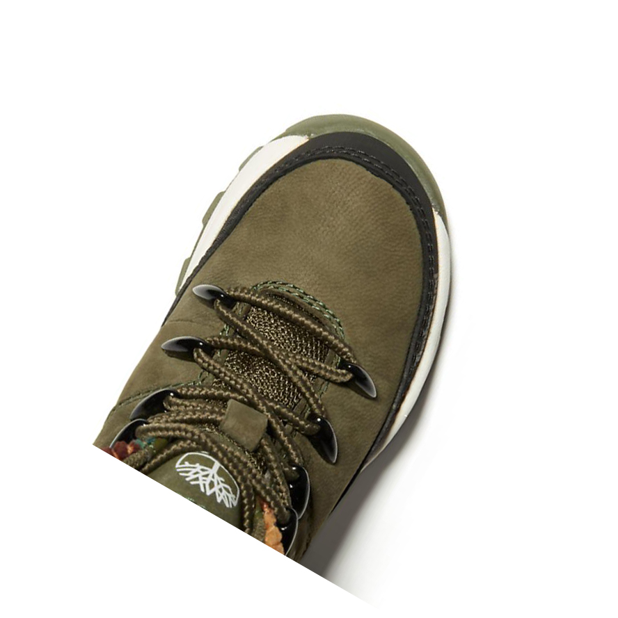 Kids' Timberland Brooklyn High Top Toddler Sneakers Green | QZS-462957