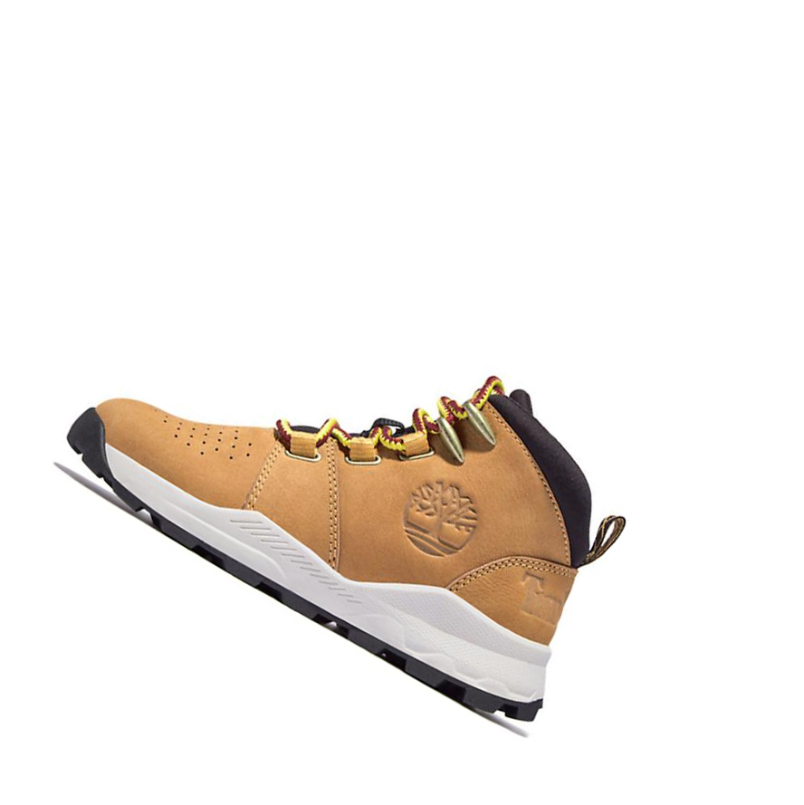 Kids' Timberland Brooklyn Lace-Up Junior Sneakers Light Brown | AYO-803725