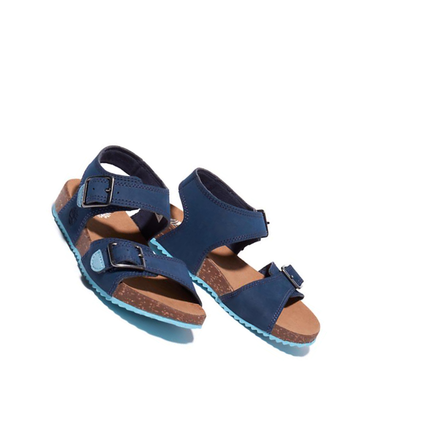 Kids' Timberland Castle Island Backstrap Junior Sandals Navy | JNG-731894