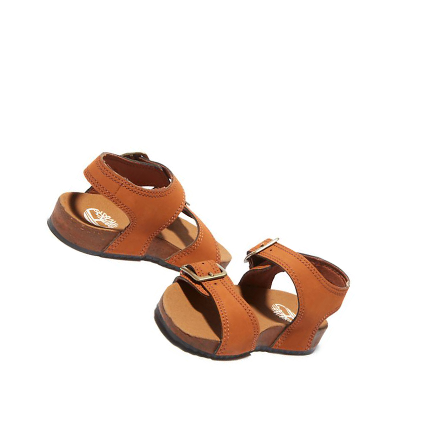 Kids' Timberland Castle Island Toddler Sandals Brown | GTW-198236