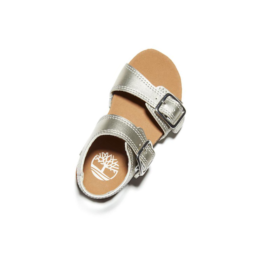 Kids' Timberland Castle Island Toddler Sandals Silver | OKN-374568