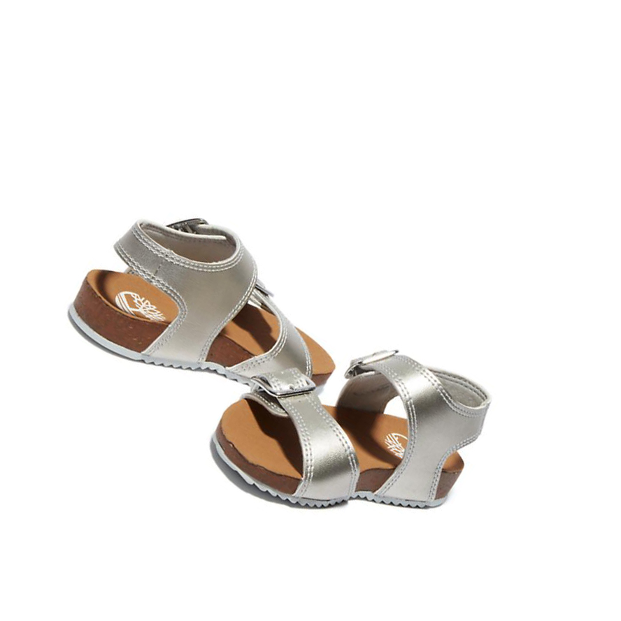 Kids' Timberland Castle Island Toddler Sandals Silver | OKN-374568