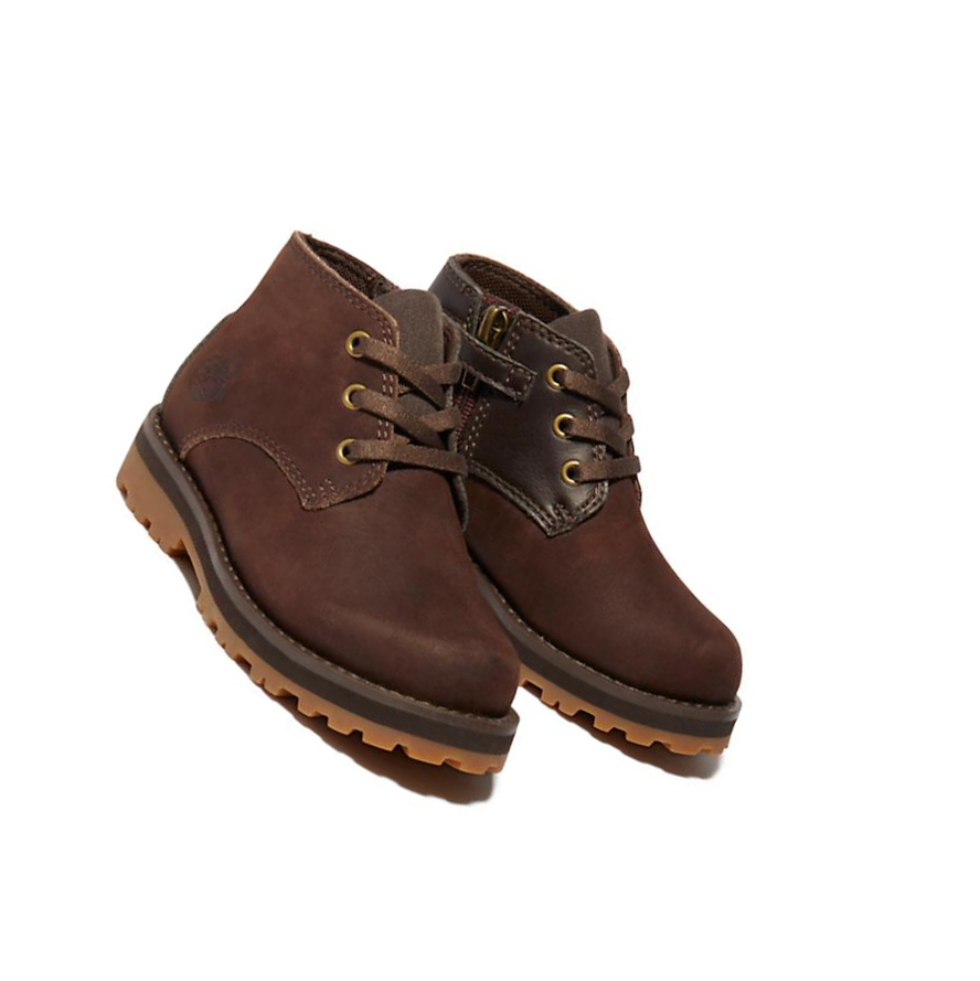 Kids' Timberland Courma Kid Toddler Chukka Boots Dark Brown | YNX-241658