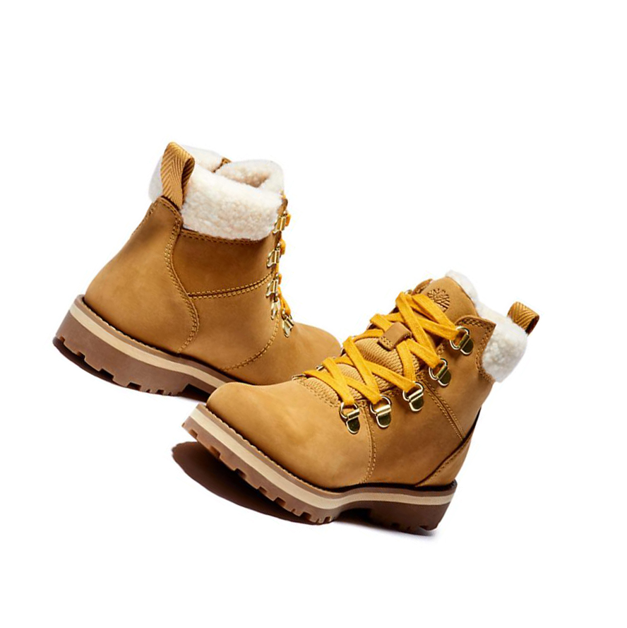 Kids' Timberland Courma Kid Youth Original 6-inch Boots Yellow | ZVW-740258