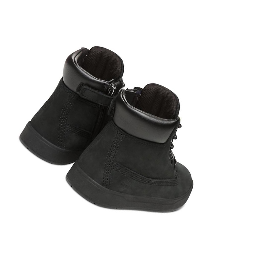 Kids' Timberland Davis Square Side-zip Toddler Sneakers Black | VIC-206175