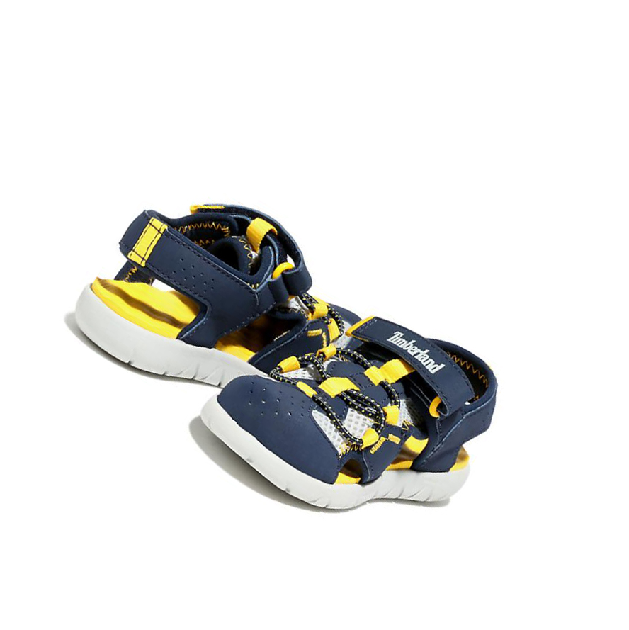 Kids' Timberland Perkins Row Fisherman Toddler Sandals Navy | DRV-246509