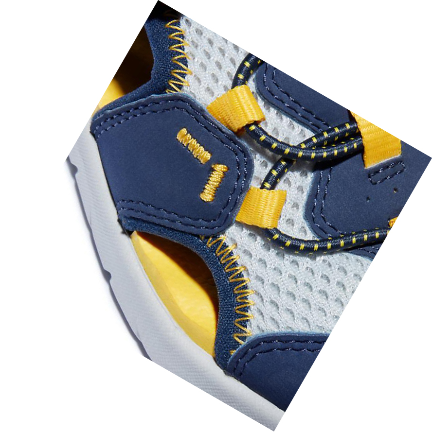 Kids' Timberland Perkins Row Fisherman Youth Sandals Navy | FZA-014358