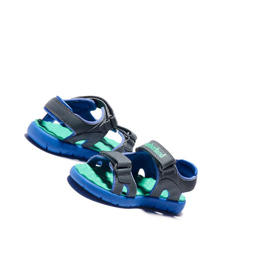 Kids' Timberland Perkins Row Strappy Toddler Sandals Grey | FOR-473201