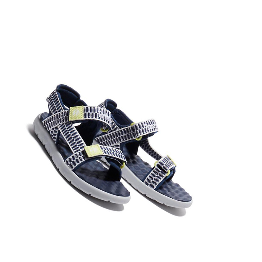 Kids' Timberland Perkins Row Webbing Youth Sandals Navy | CSA-180296