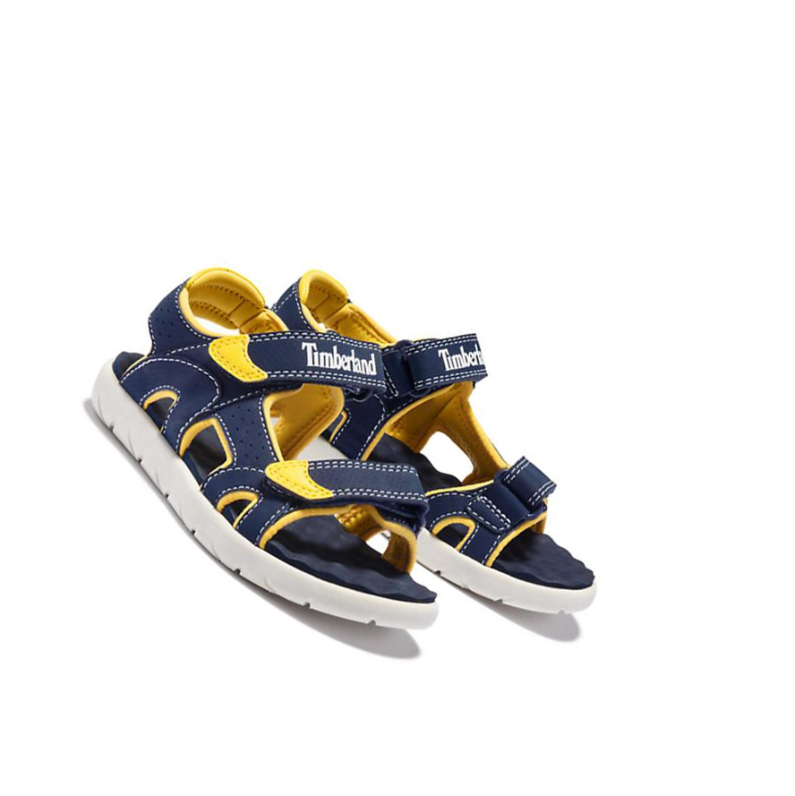 Kids' Timberland Perkins Row Youth Sandals Navy | BUE-825716