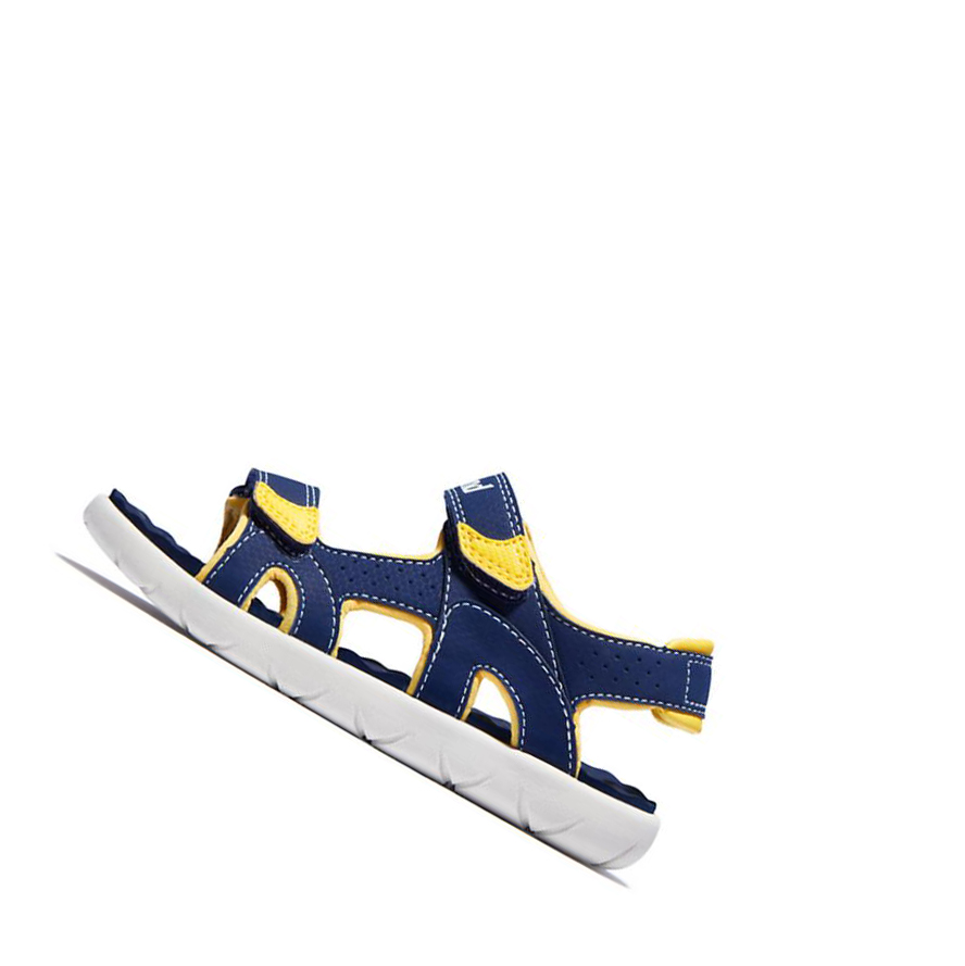 Kids' Timberland Perkins Row Youth Sandals Navy | BUE-825716