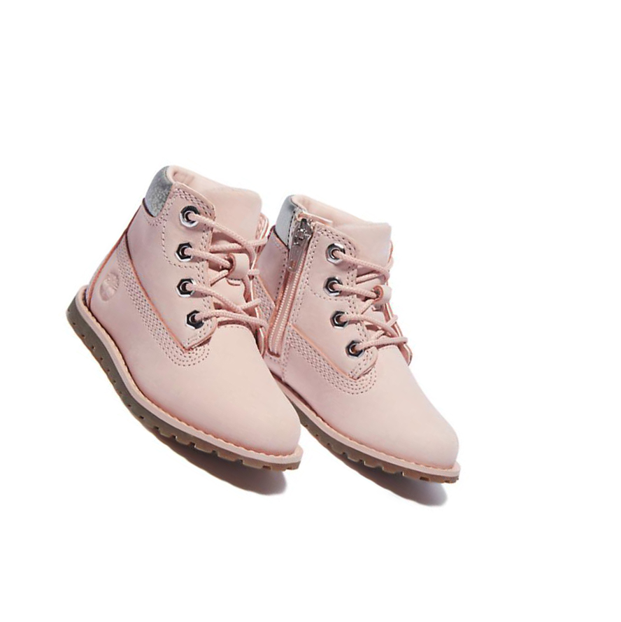 Kids' Timberland Pokey Pine Toddler Original 6-inch Boots Light Pink | ANZ-624819