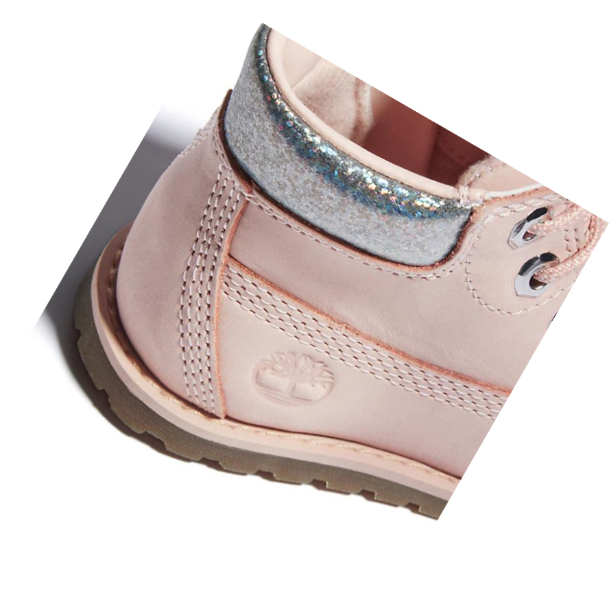 Kids' Timberland Pokey Pine Toddler Original 6-inch Boots Light Pink | ANZ-624819