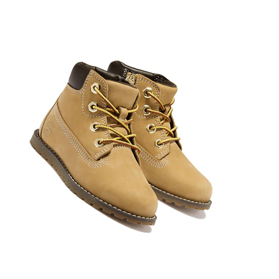 Kids' Timberland Pokey Pine Toddler Original 6-inch Boots Yellow | THY-576042