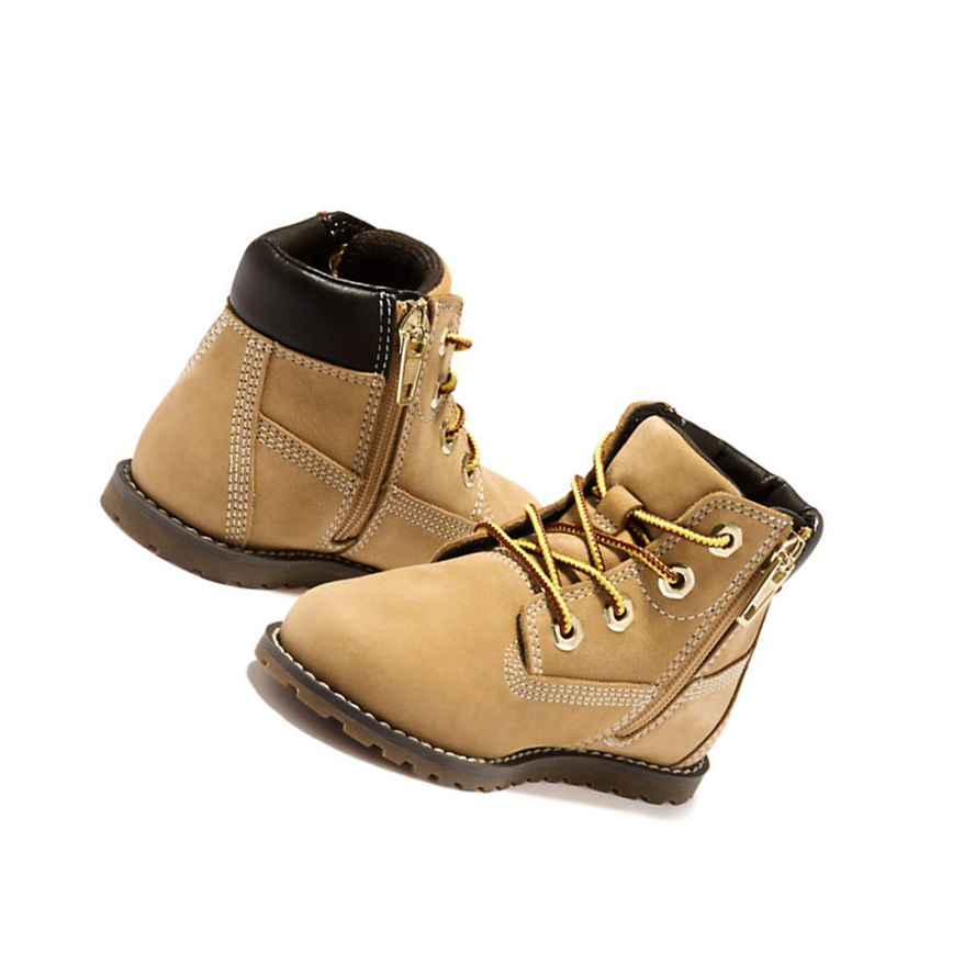 Kids' Timberland Pokey Pine Toddler Original 6-inch Boots Yellow | THY-576042