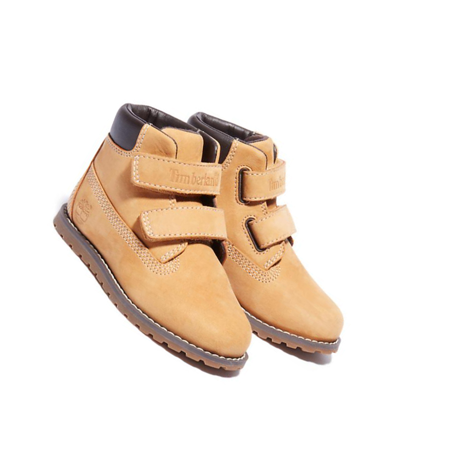 Kids' Timberland Pokey Pine Winter Toddler Chukka Boots Yellow | XCB-301724