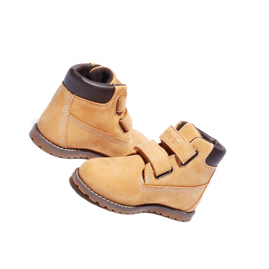 Kids' Timberland Pokey Pine Winter Toddler Chukka Boots Yellow | XCB-301724