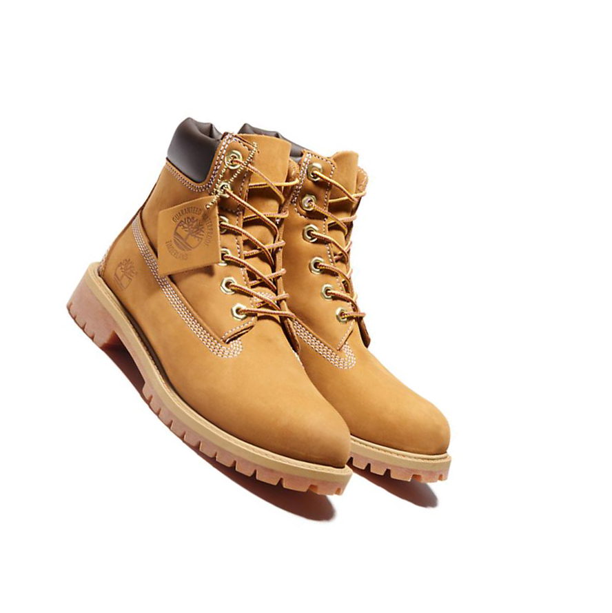 Kids' Timberland Premium Junior Original 6-inch Boots Yellow | LPT-628739