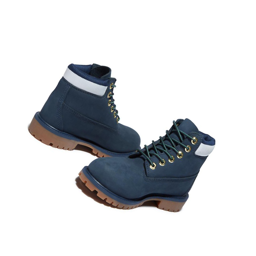 Kids' Timberland Premium Toddler Original 6-inch Boots Navy | LIF-328509