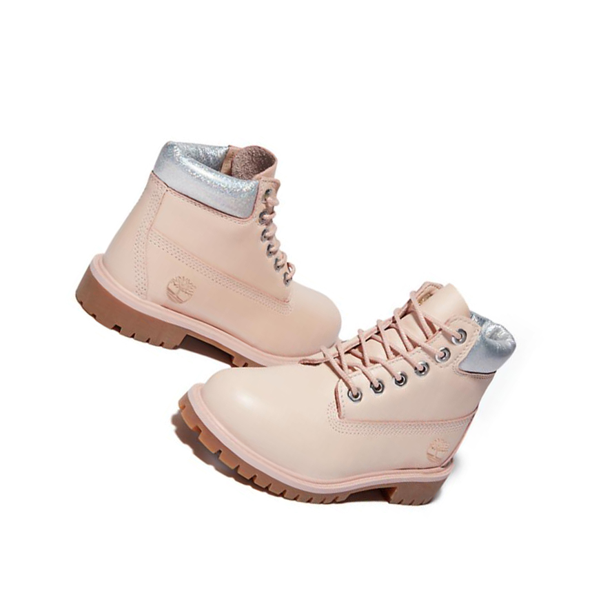 Kids' Timberland Premium Toddler Original 6-inch Boots Light Pink | WZK-978650