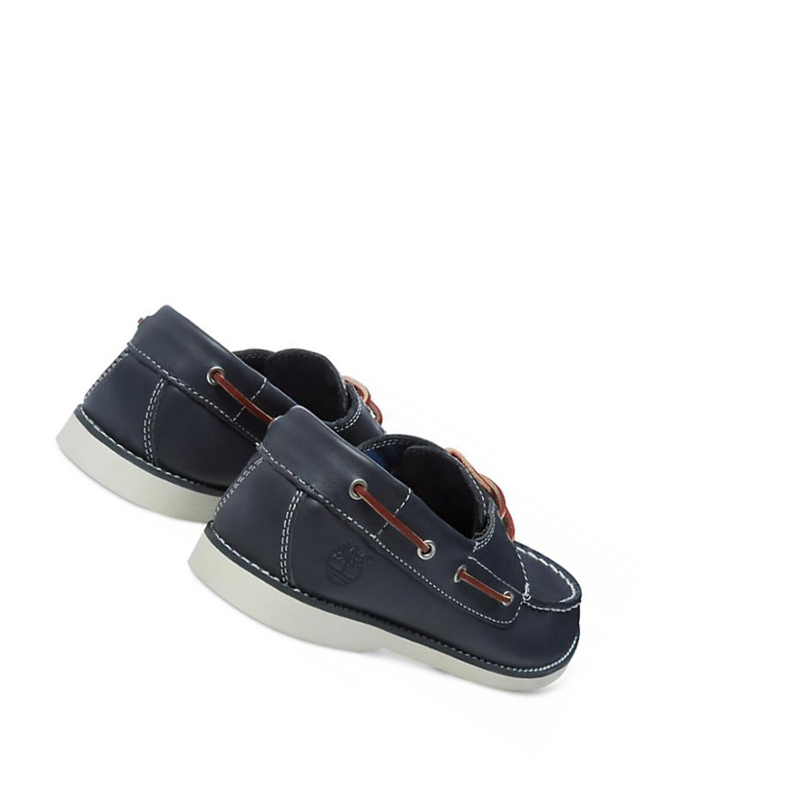 Kids' Timberland Seabury Junior Boat Shoes Blue | PNY-406813