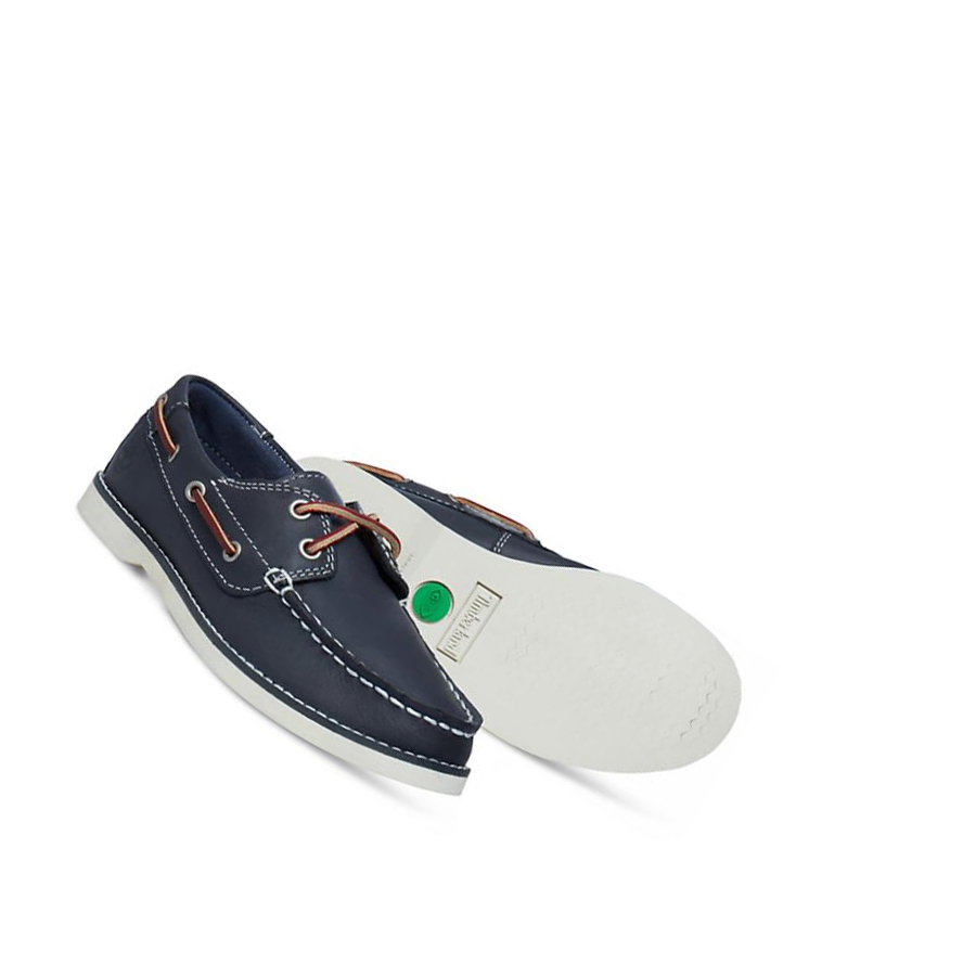 Kids' Timberland Seabury Youth Boat Shoes Navy | DIZ-974016