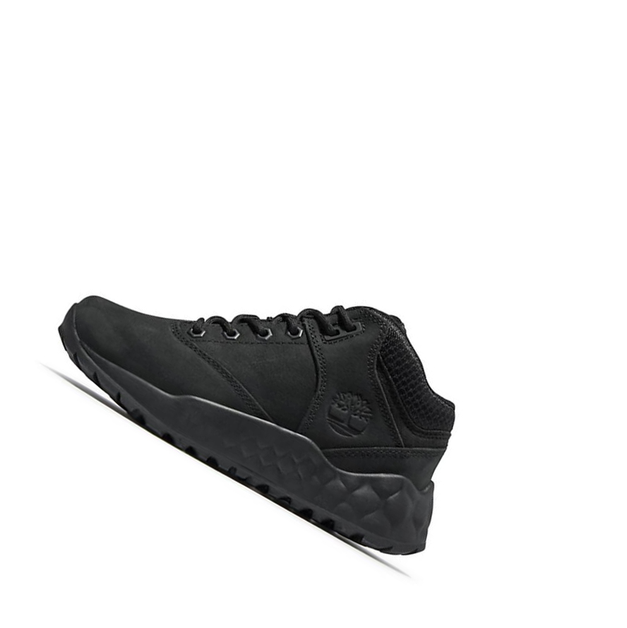 Kids' Timberland Solar Wave GreenStride™ Oxford Youth Sneakers Black | PLW-836294