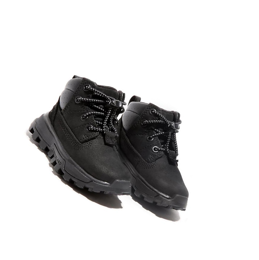 Kids' Timberland Treeline Mid Hiker Toddler Sneakers Black | YBO-509278