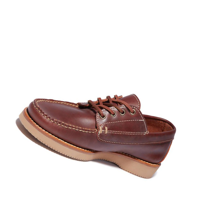 Men's Timberland American Craft Boat Shoes Brown | JQU-016538