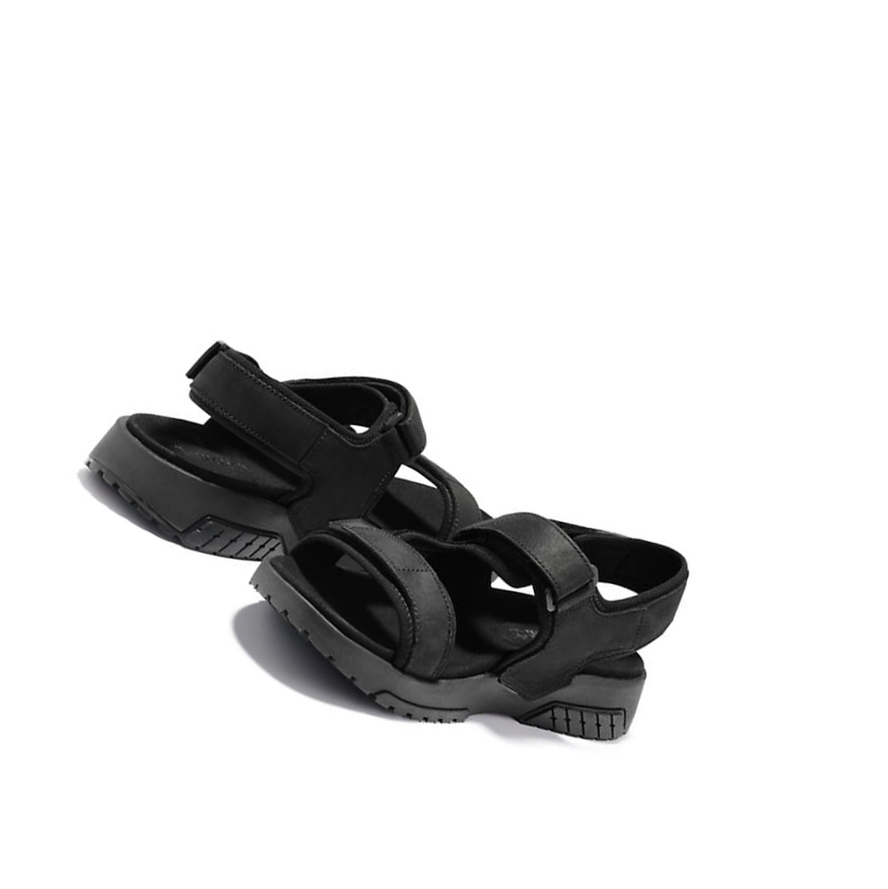 Men's Timberland Anchor Watch Backstrap Sandals Black | NZY-894620