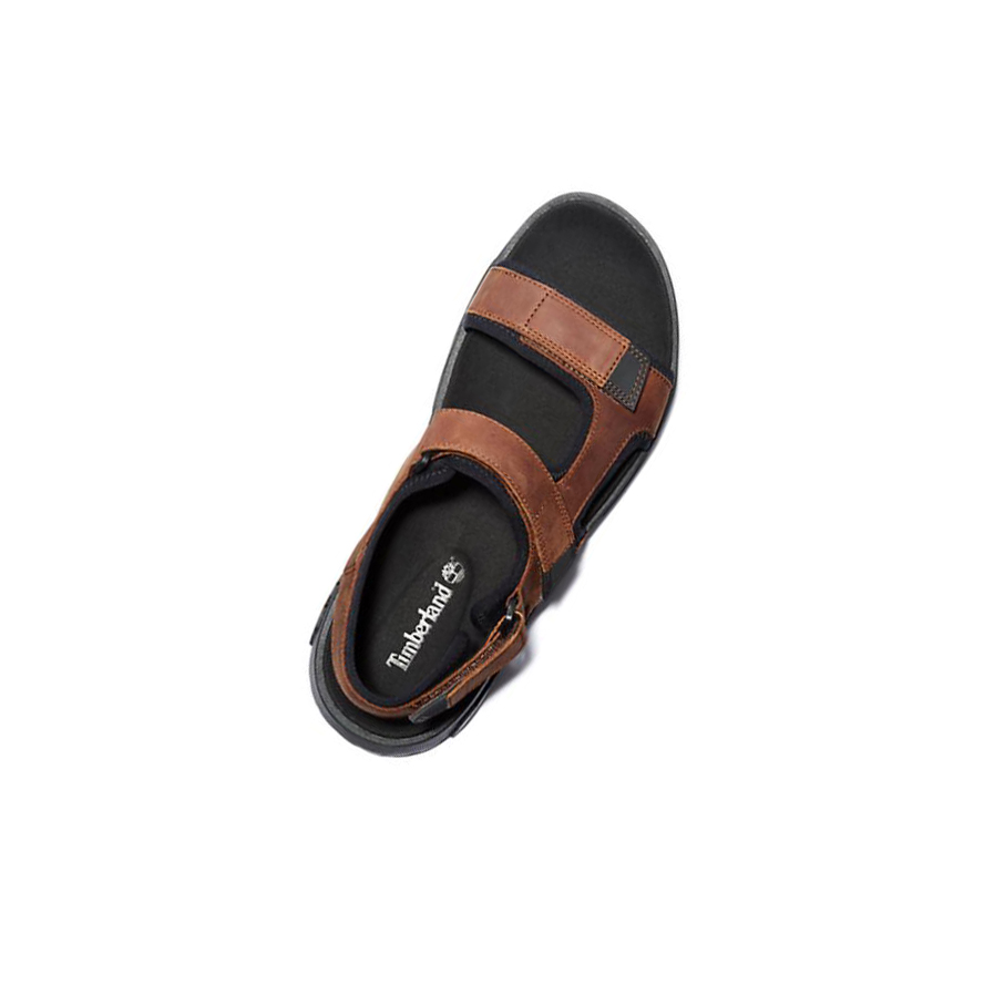 Men's Timberland Anchor Watch Backstrap Sandals Brown | UMN-593812