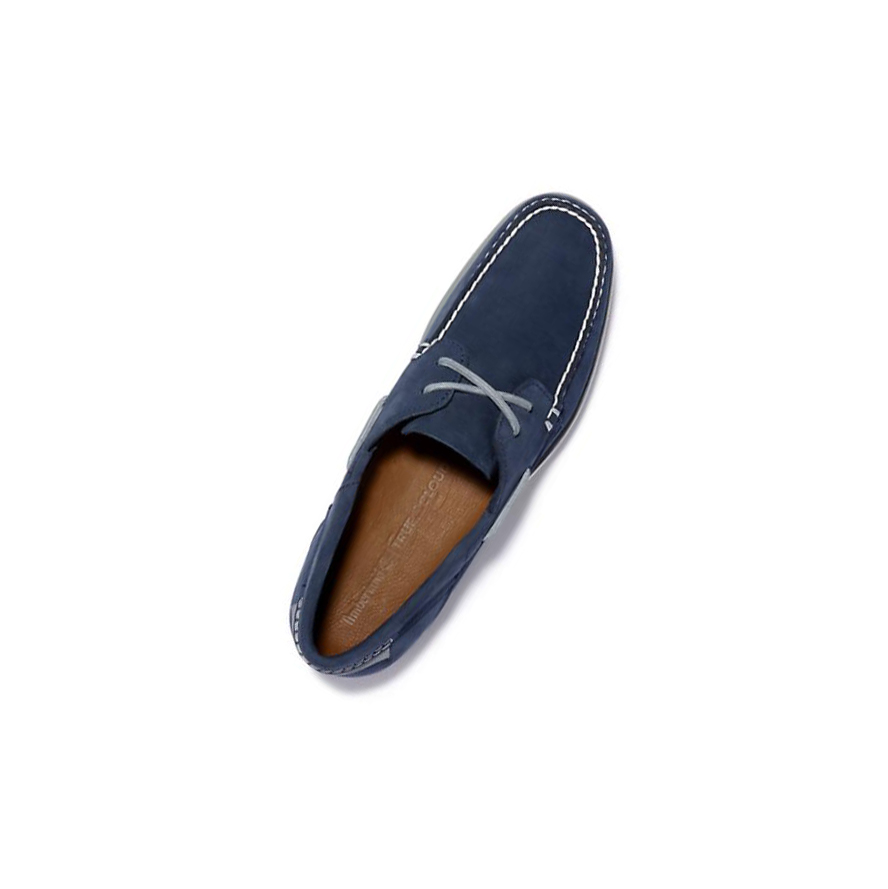 Men's Timberland Atlantis Break Boat Shoes Navy | FRM-923578