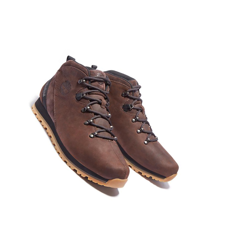 Men's Timberland Bartlett Ridge Mid Hiker Chukka Boots Dark Brown | JUY-879450