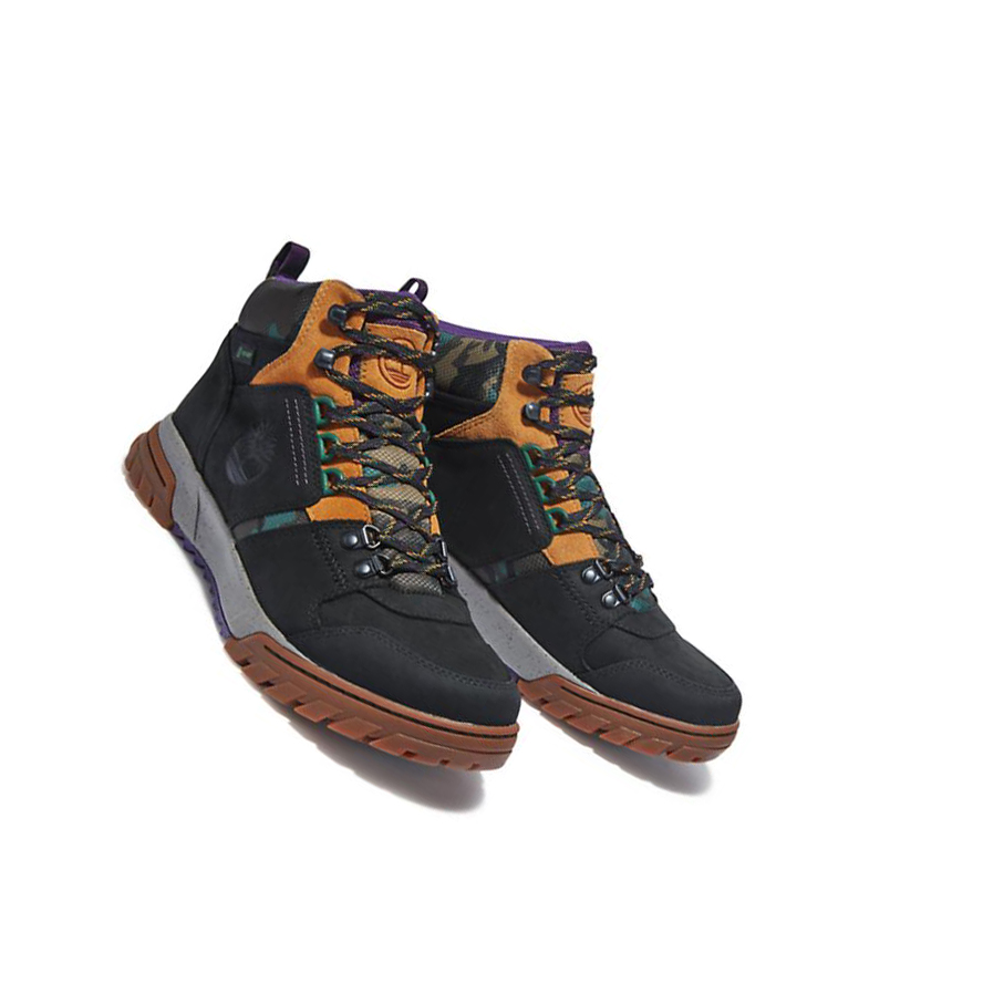 Men's Timberland Boulder Trail Trekker Chukka Boots Black | IUT-928465