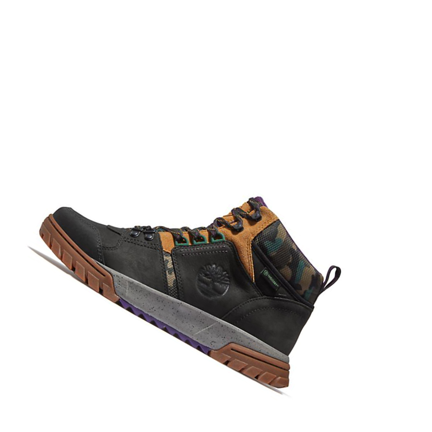 Men's Timberland Boulder Trail Trekker Chukka Boots Black | IUT-928465