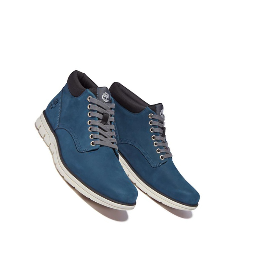 Men's Timberland Bradstreet Chukka Boots Blue | HMC-156438