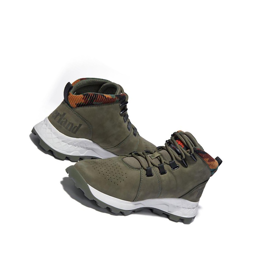 Men's Timberland Brooklyn Hiking Boots Dark Green | ZIL-572810