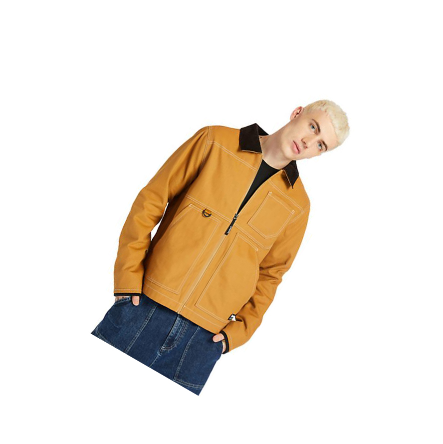 Men\'s Timberland Chore Jackets Yellow | ASY-940126