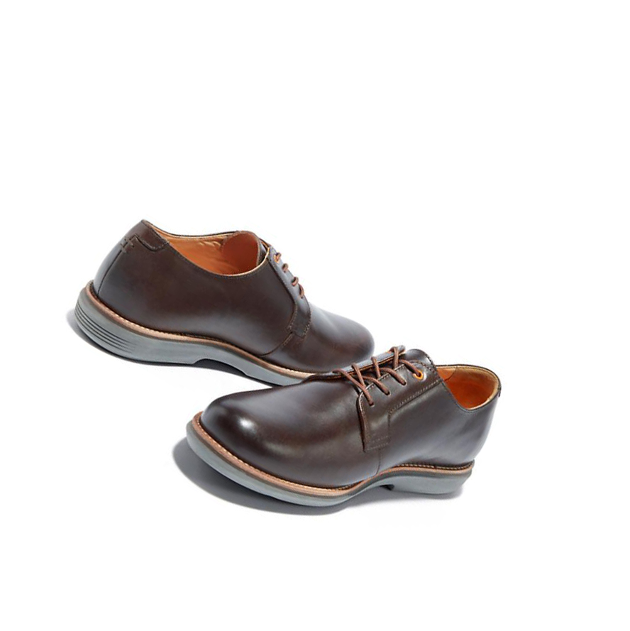 Men's Timberland City Groove Oxford Casual Shoes Dark Brown | HLF-578612