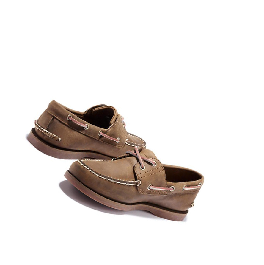 Men's Timberland Classic Boat Shoes Brown | XAW-182347