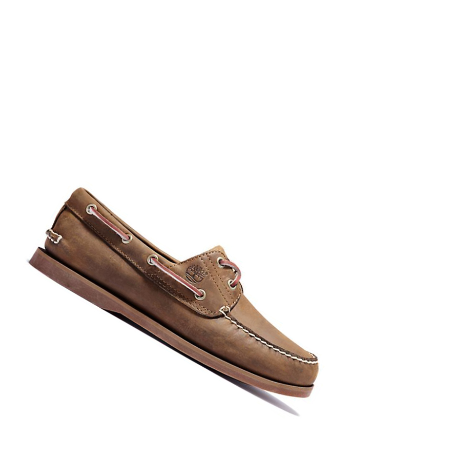 Men\'s Timberland Classic Boat Shoes Brown | XAW-182347