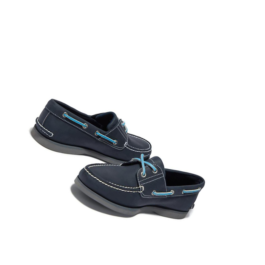 Men's Timberland Classic Boat Shoes Navy | NOD-084325