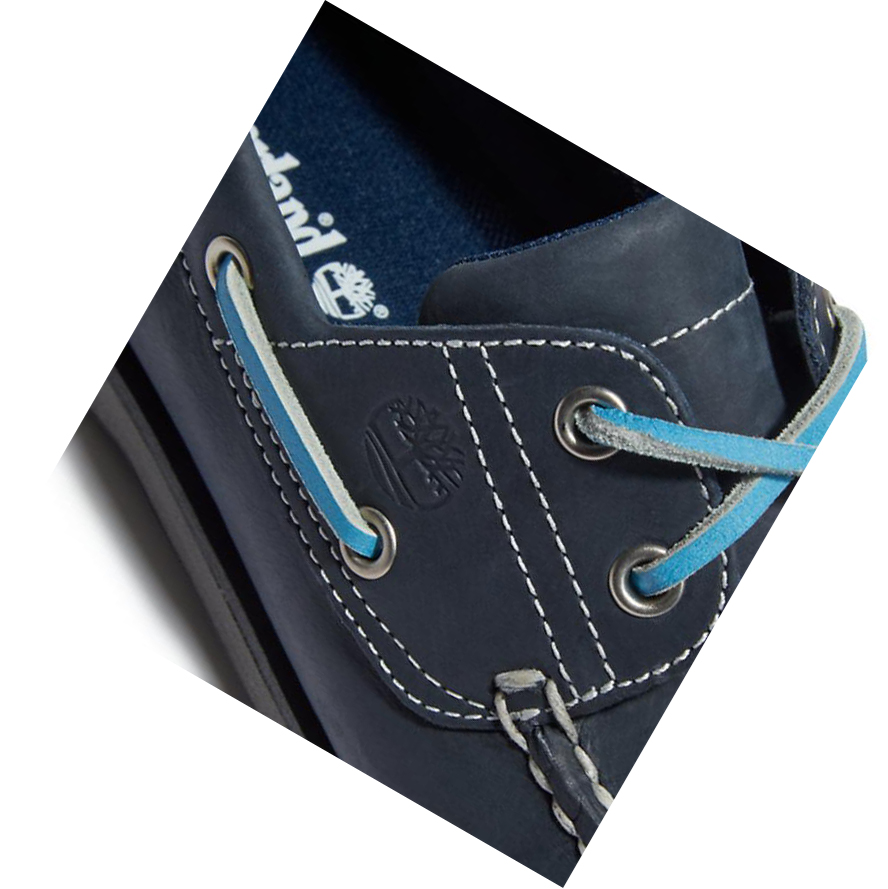 Men's Timberland Classic Boat Shoes Navy | NOD-084325