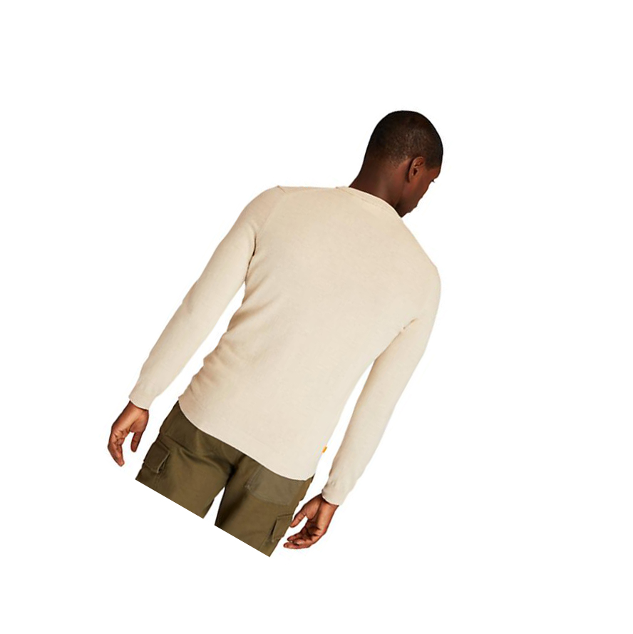 Men's Timberland Cohas Brook Crewneck Sweater White | VSL-841057