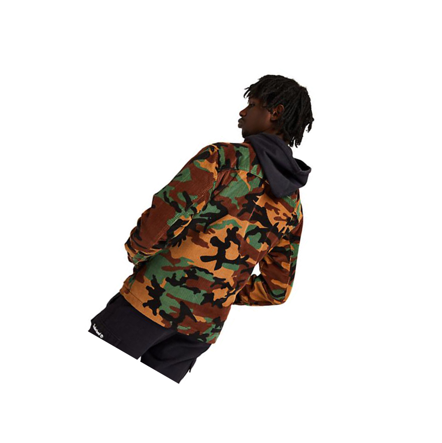 Men's Timberland Corduroy Chore Jackets Camo | LAQ-843206