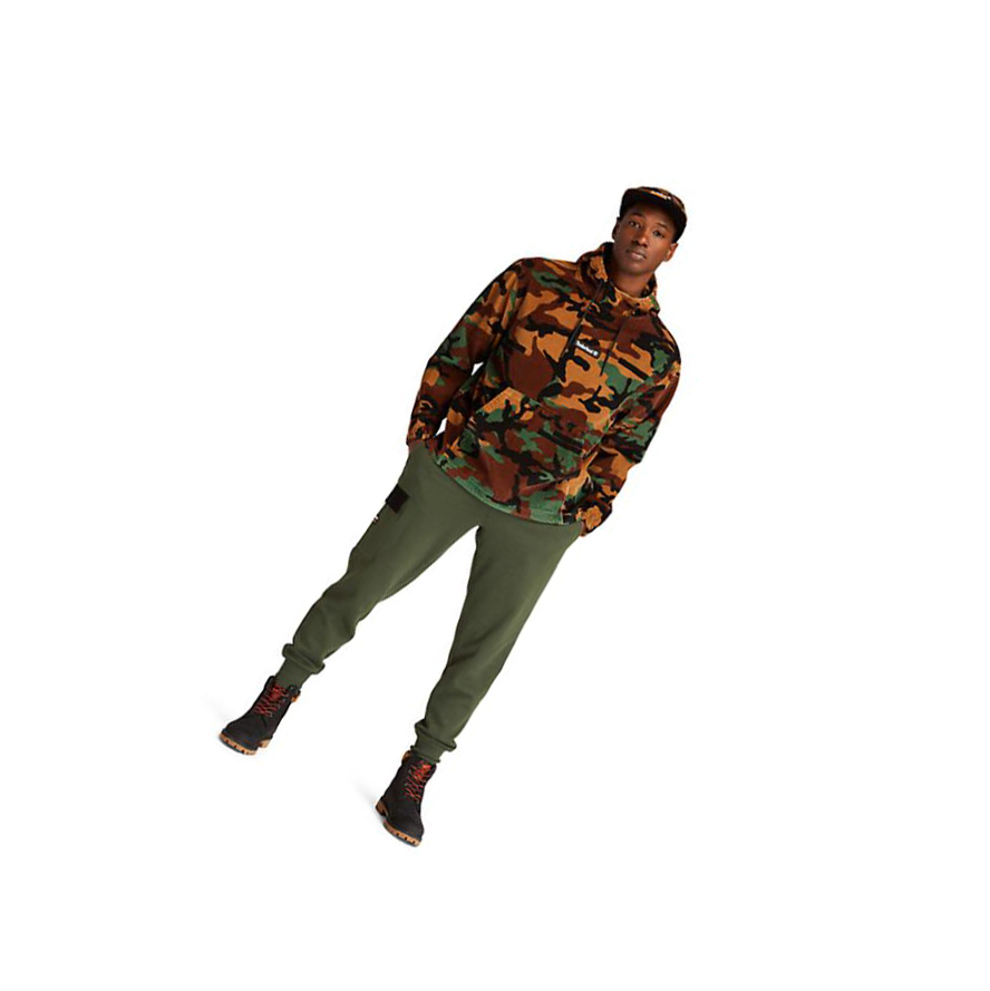 Men's Timberland Corduroy Hoodie Camo | SLR-063279