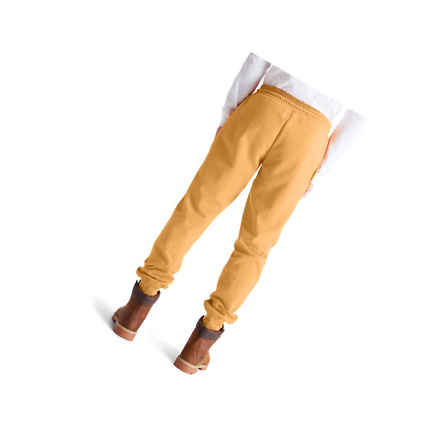 Men's Timberland Core Logo Sweatpants Yellow | JYO-794068