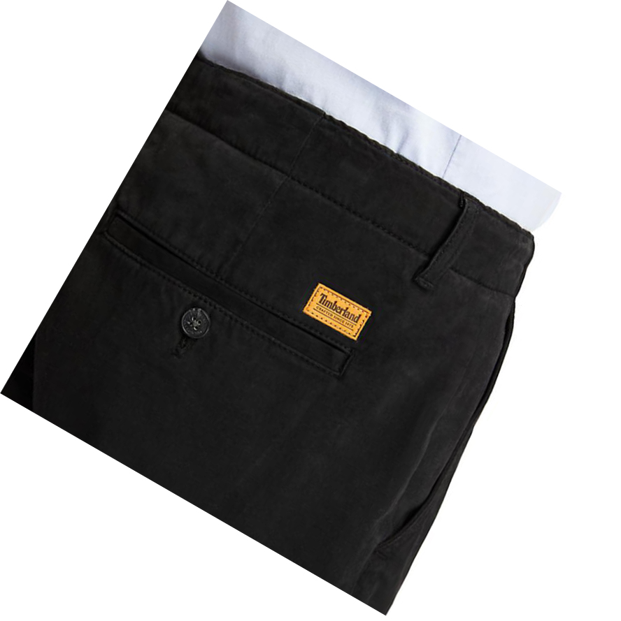 Men's Timberland Core Twill Cargo Pants Black | EAL-598761